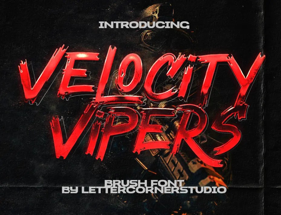 VELOCITY VIPERS Brush Font