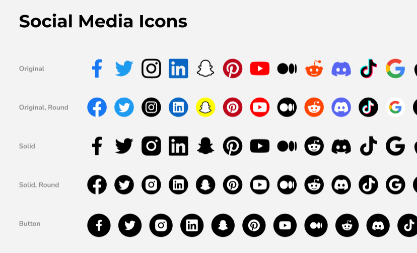 20+ Social Media Icons