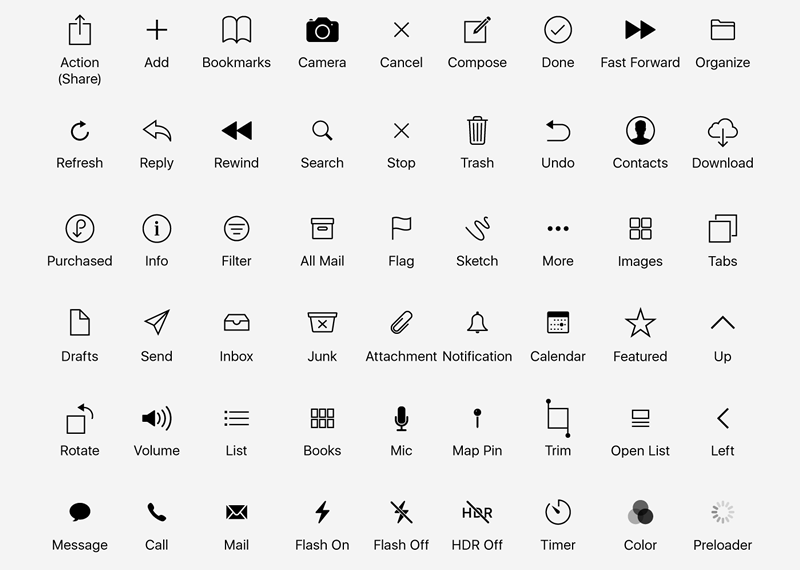 Native iOS 10 & 11 Icon Sets for Free - pixey.de - die tägliche ...