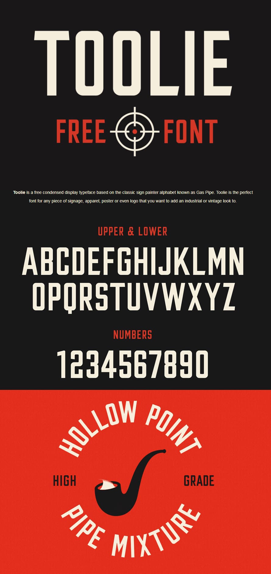 Toolie Condensed Font