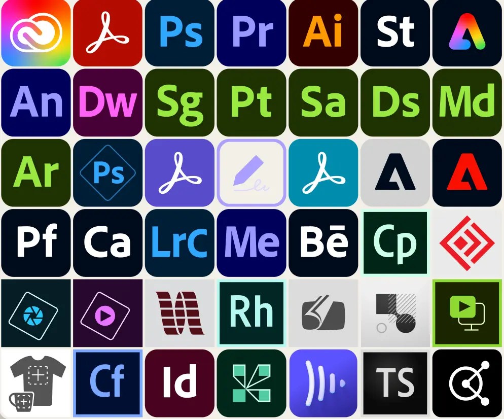 Adobe App Icons