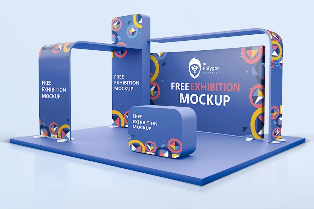 Free Exhibition PSD Mockup