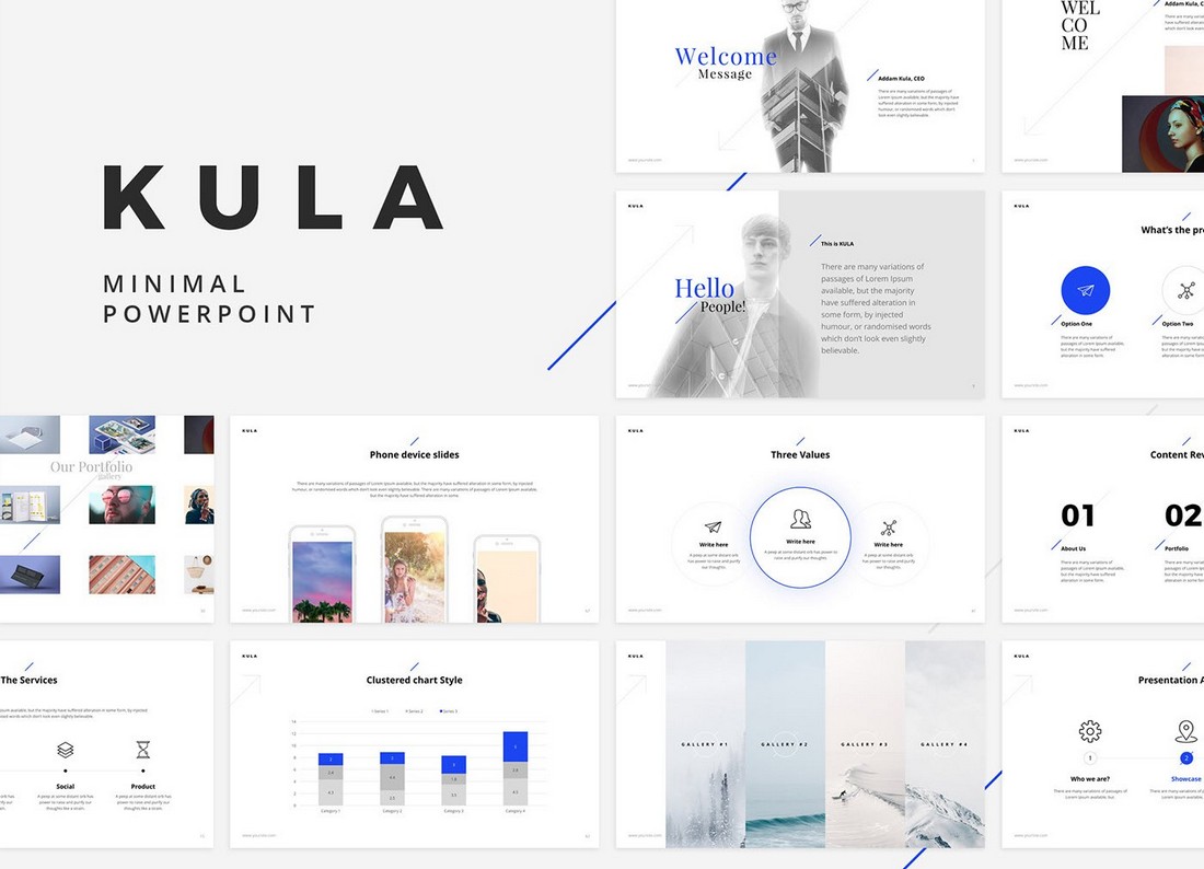 Kula - Kostenloses Minimal Keynote Template