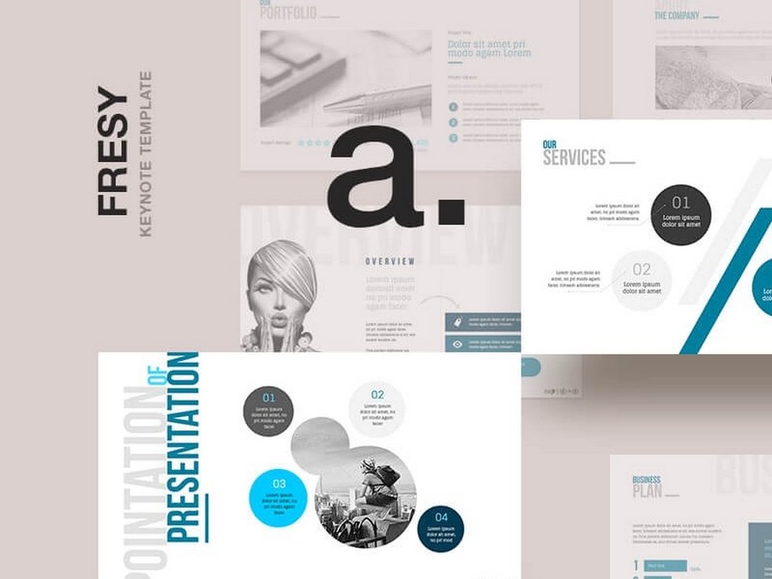 Fresy - Kostenloses Vielseitiges Business Keynote Template