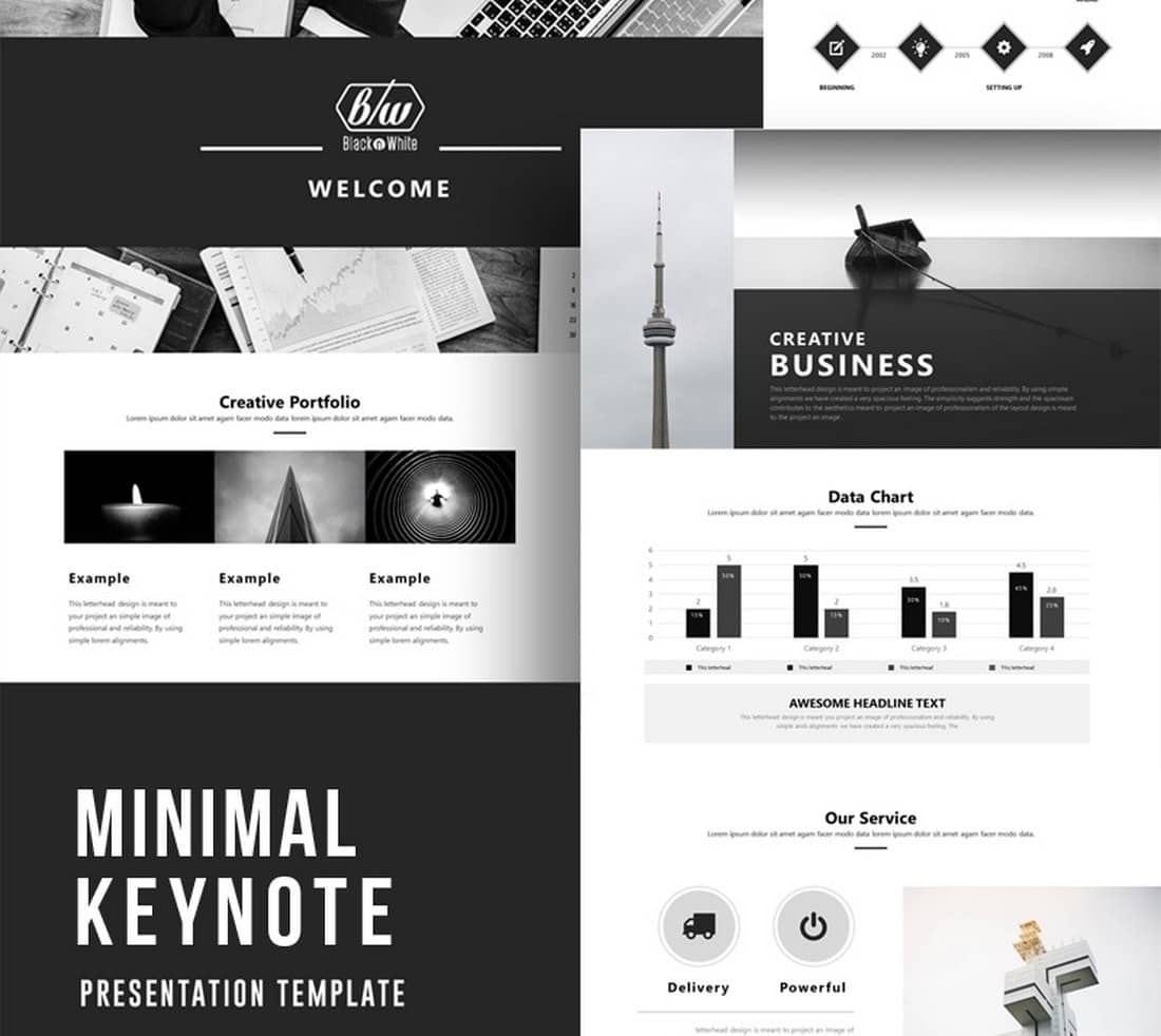 Free Minimal Keynote Template