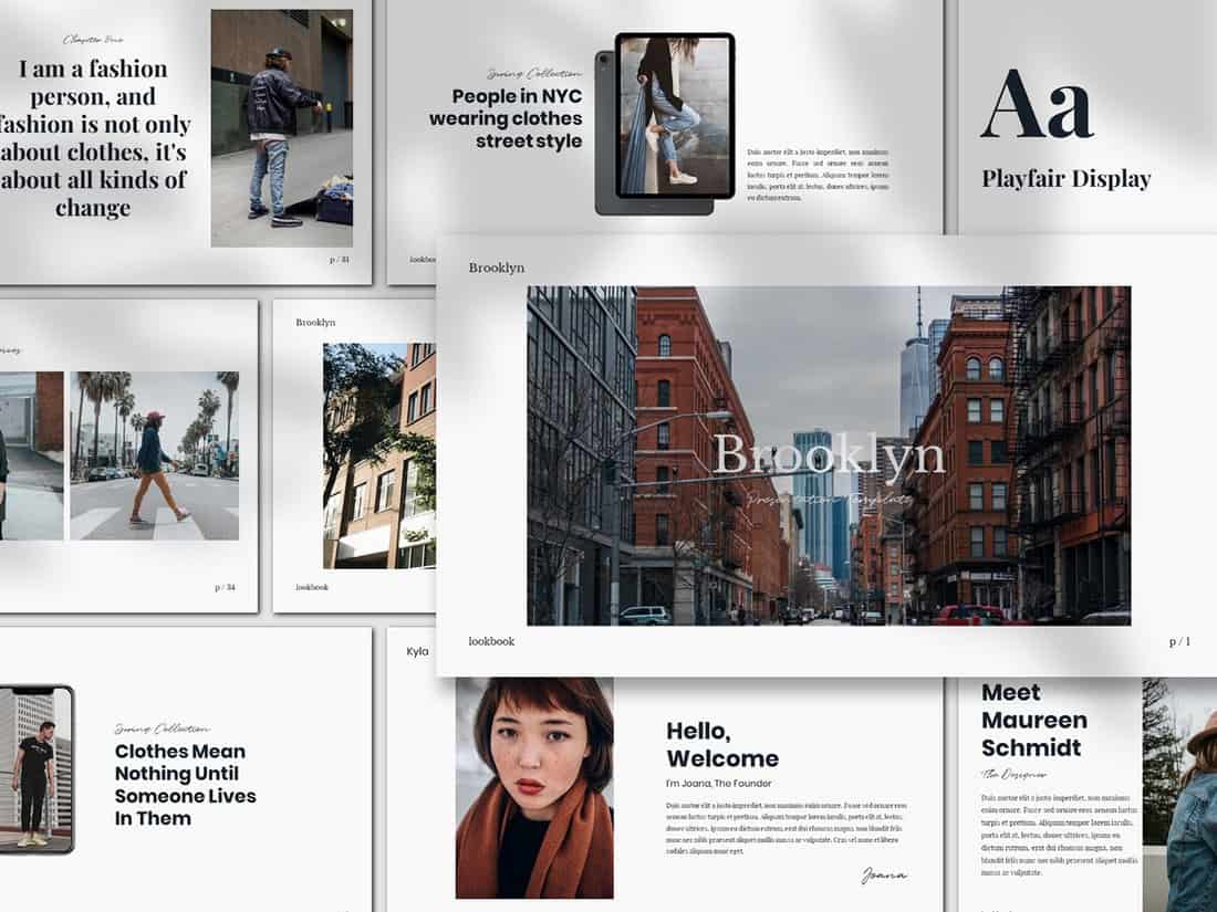 Brookly - Minimal Keynote Presentation Template