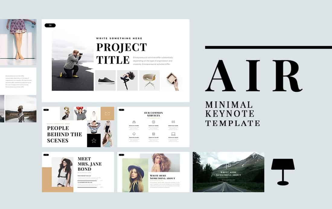 Air - Free Minimal Keynote Template