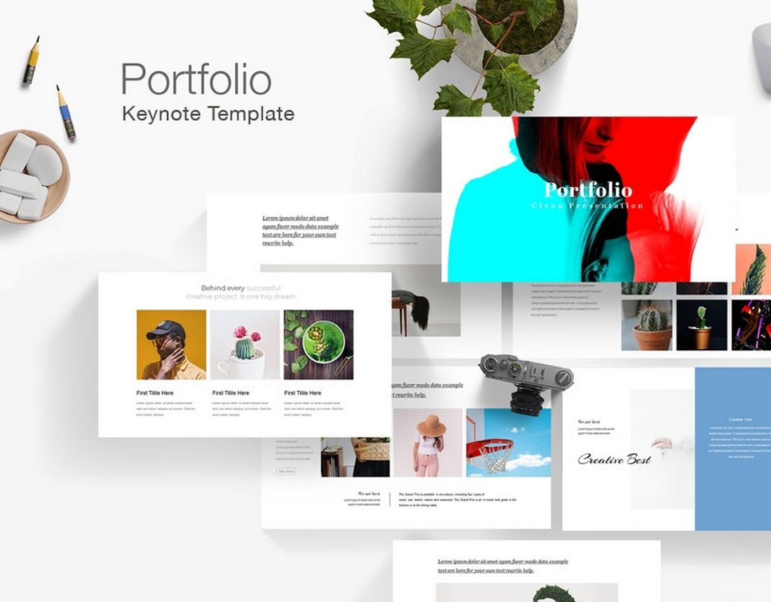 Simple Portfolio - Free Keynote Template