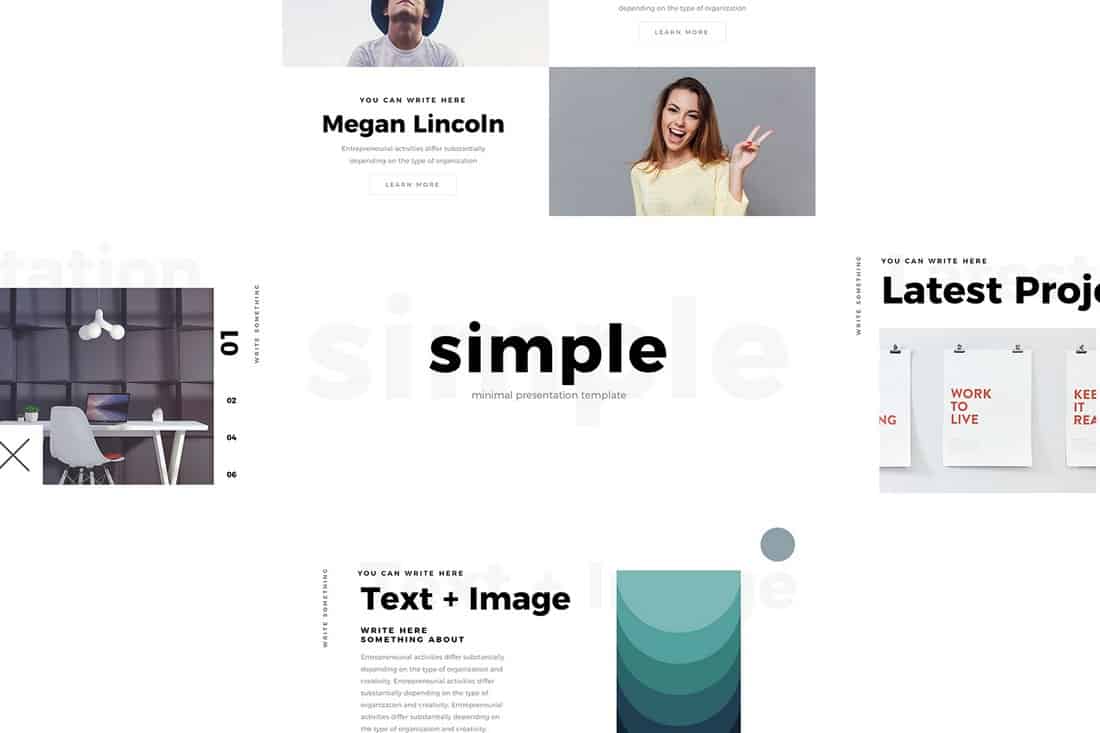 Simple - Minimal Free Keynote Template