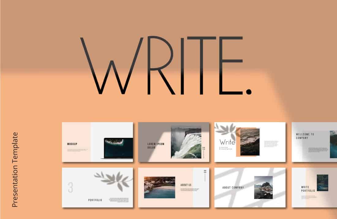 Write - Free Keynote Template