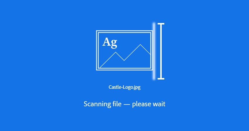 Bild scannen Adobe Font Finder