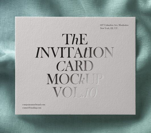 Psd Einladungskarten-Mockup Vol10