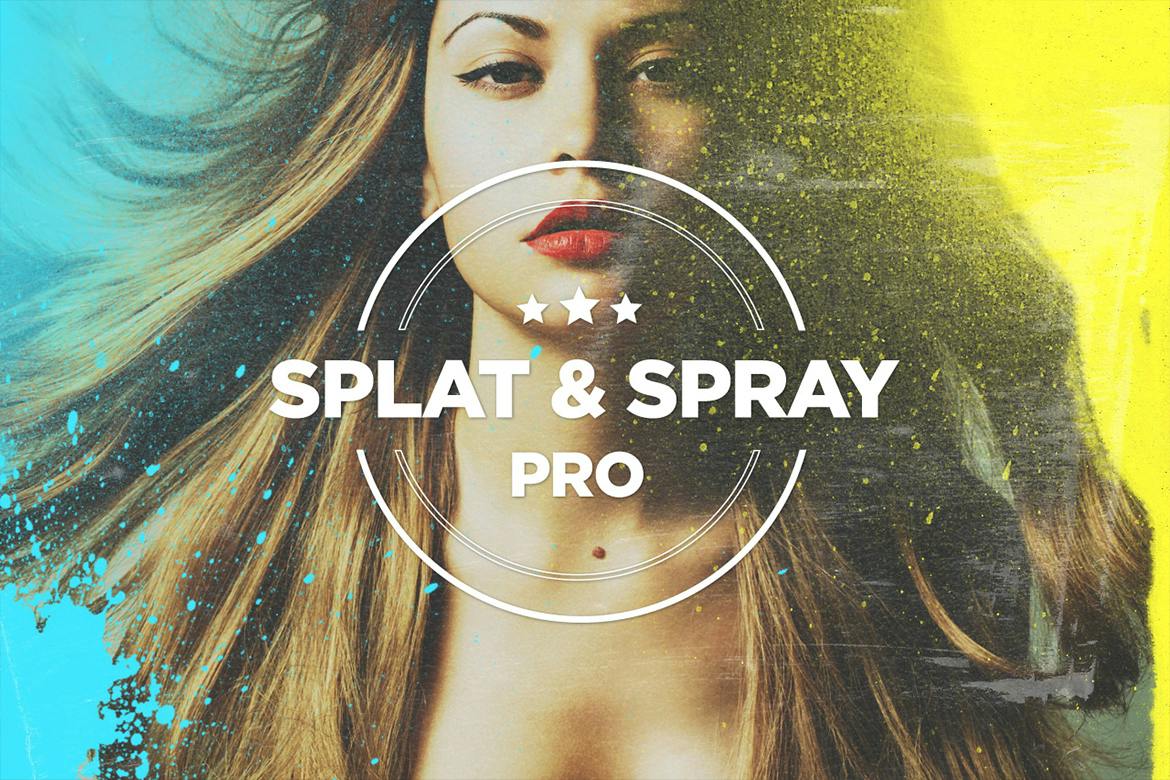 Splat and Spray Photoshop Brushes