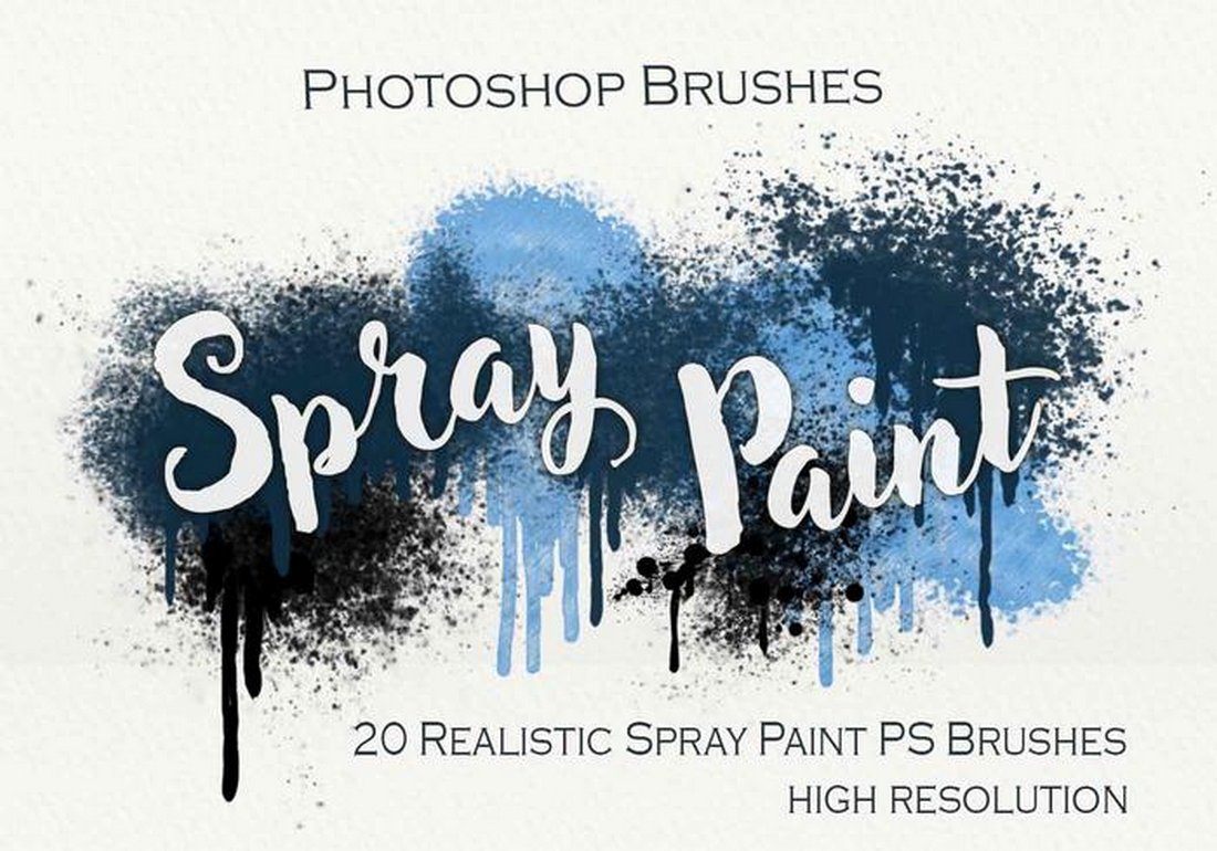 20 Free Spray Paint PS Brushes