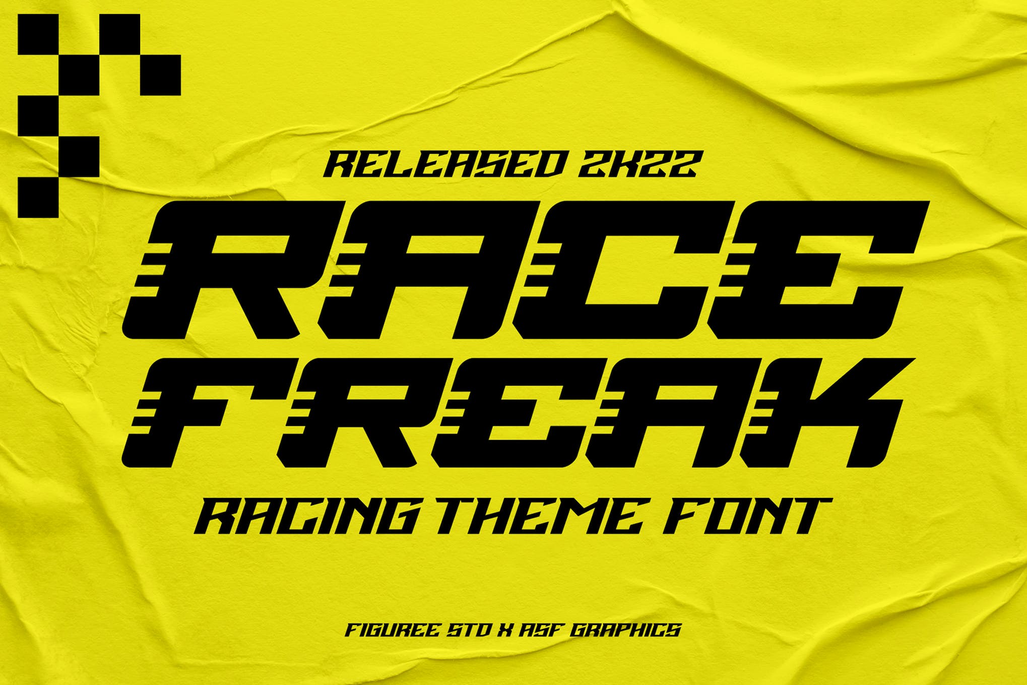Race Freak - Rennthemen-Schriftart