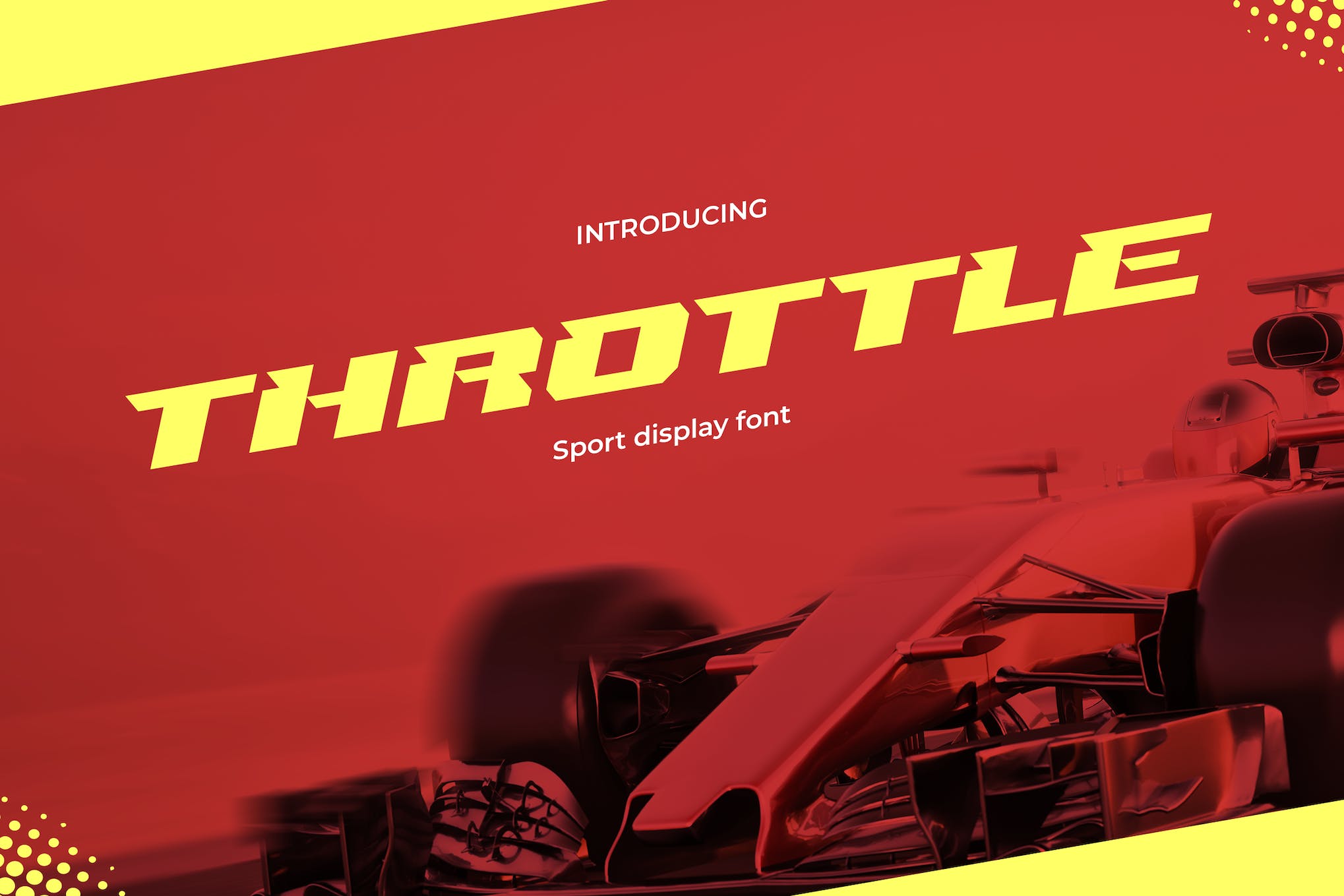 Throttle - Moderne Rennsport-Schriftart
