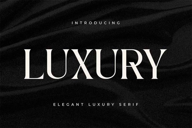 Luxus-Elegante Schriftart