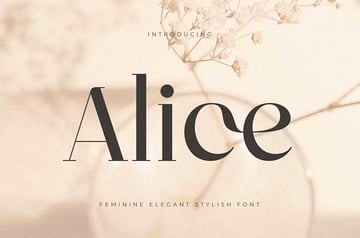 Alice Stilvolle Schriftart