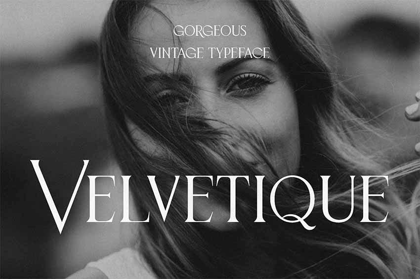 Velvetique Luxus-Schriftart