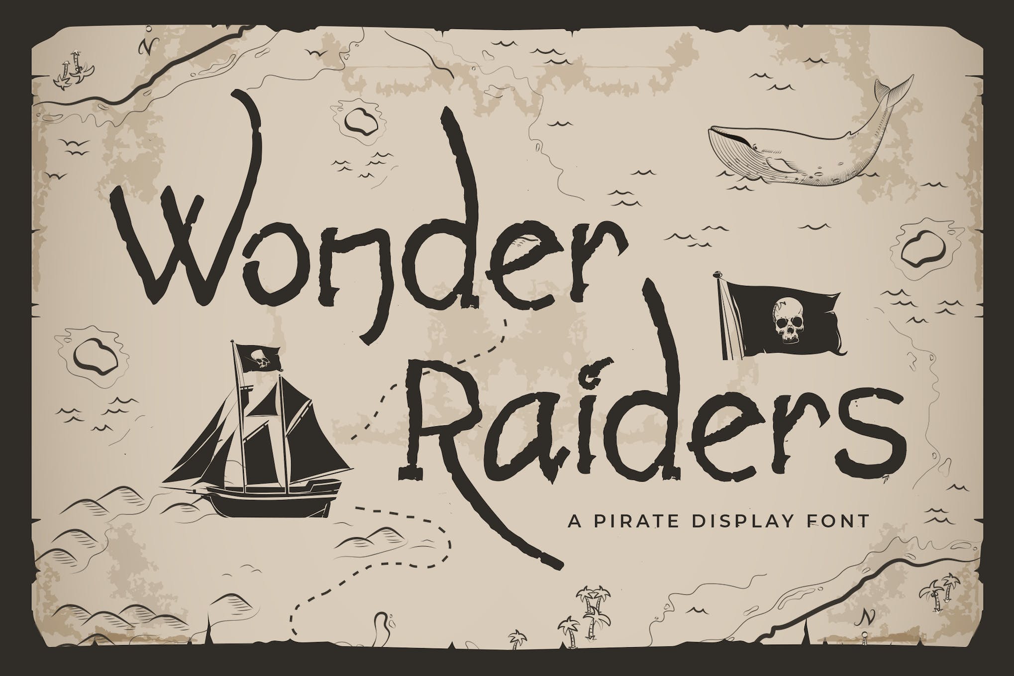 Wonder Raiders - Piraten-Nautische Schriftart