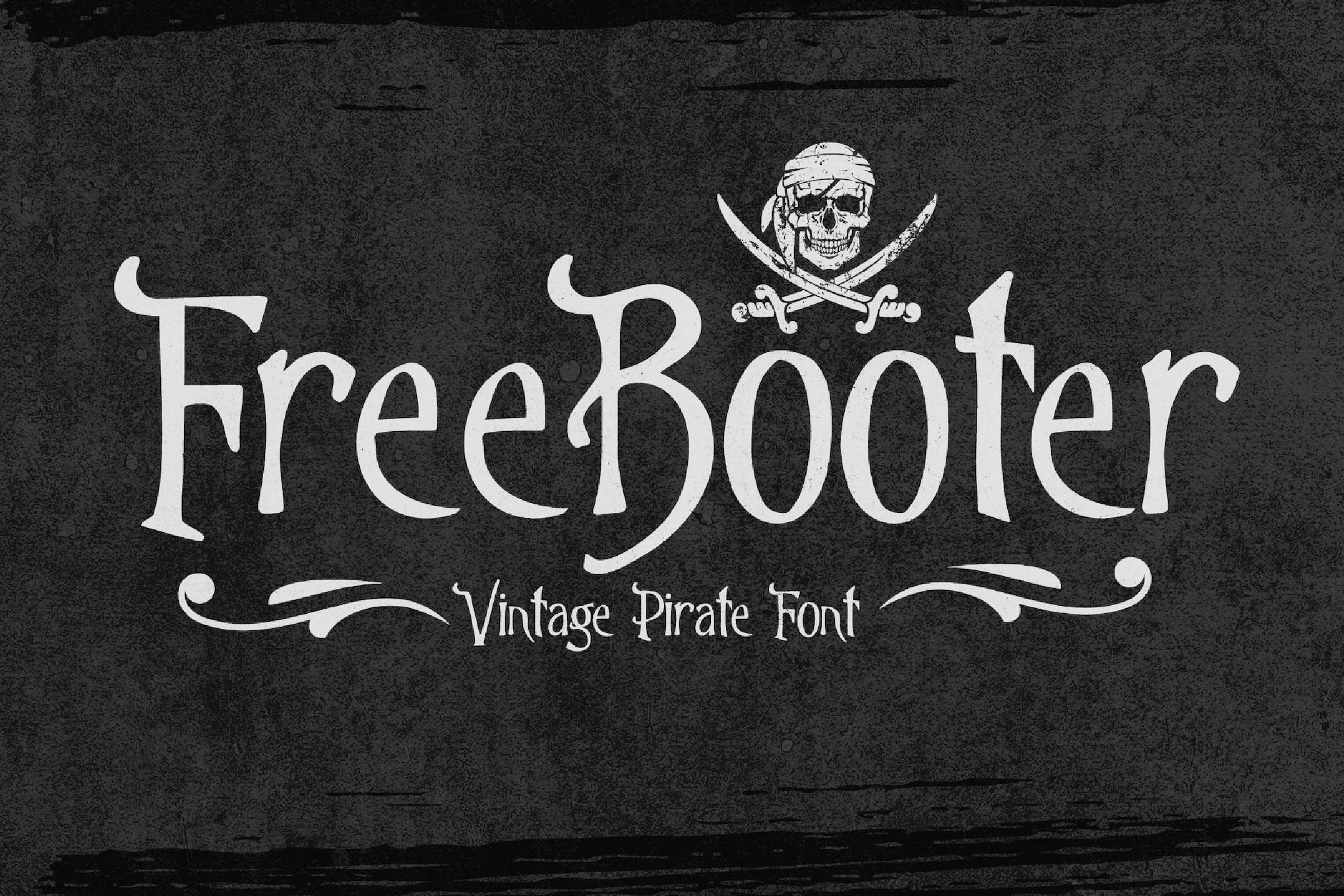 Freebooter - Nautische Piraten-Schriftart