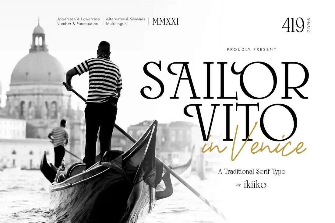 Sailor Vito - Kostenlose nautische Schriftart