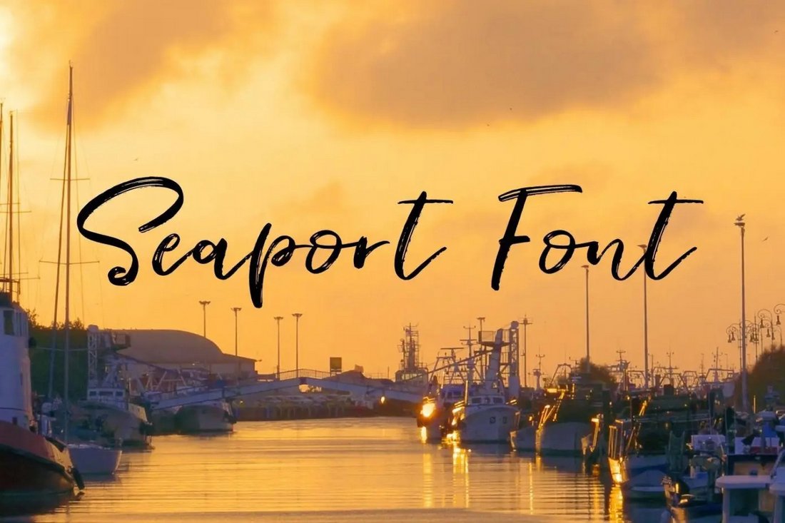 Seaport - Kostenlose nautische Schriftart