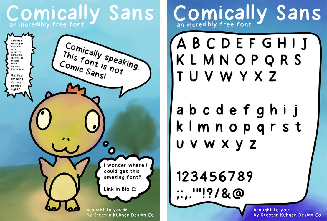 Comically Sans: Free Web Comic Font