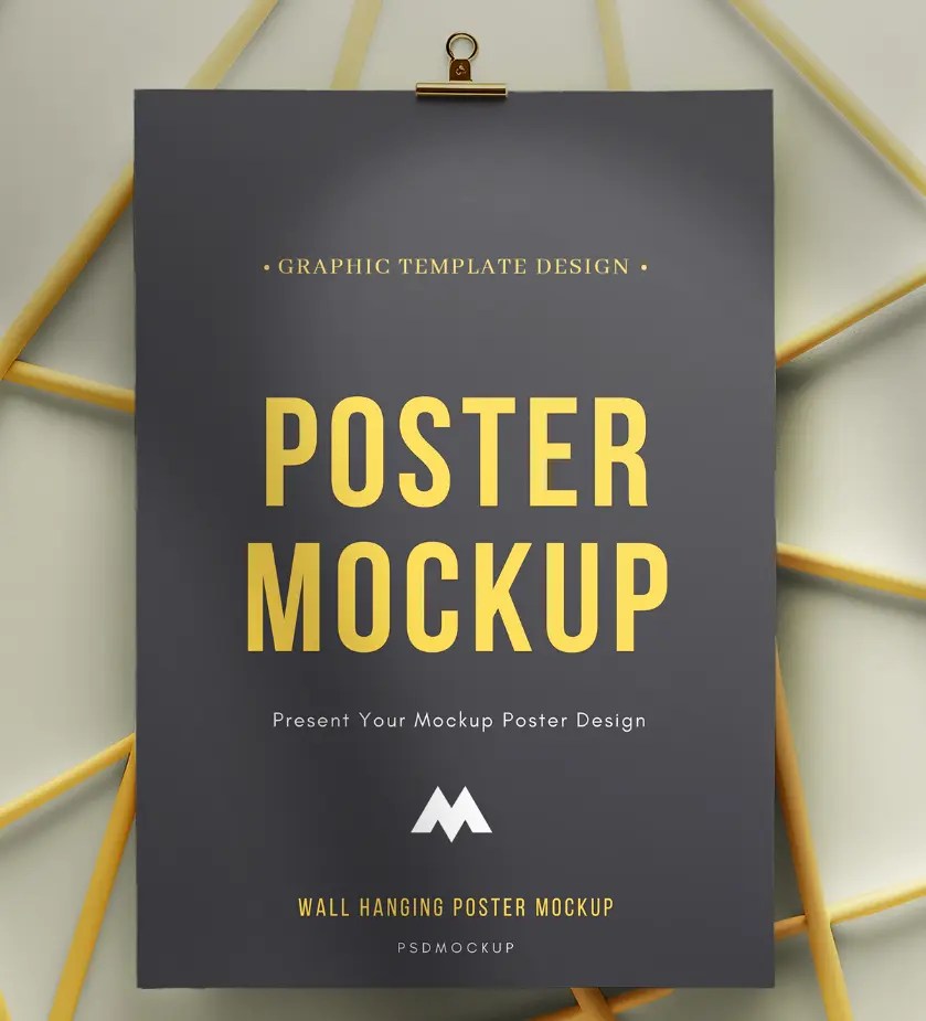 Hanging Poster Mockup