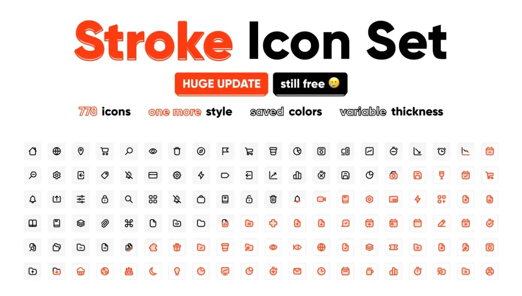 Stroke Icon Set