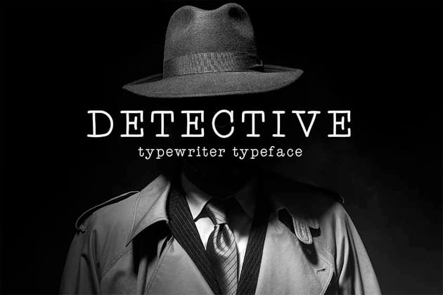 Detective Typewriter Typeface