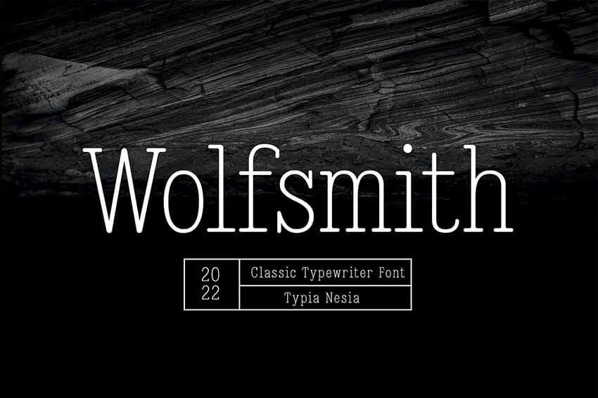 Wolfsmith Typewriter Serif Font