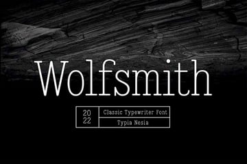 Wolfsmith Typewriter Serif Font