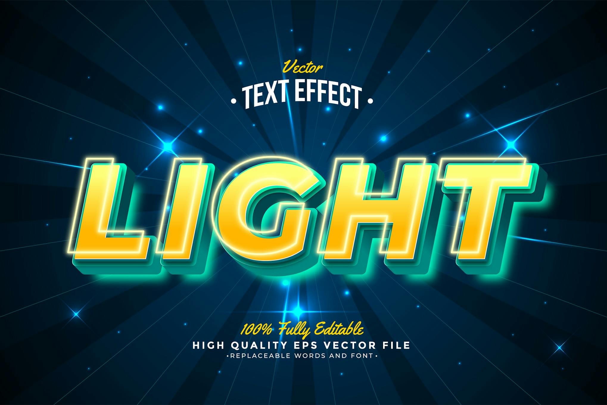 Light - Adobe Illustrator Text Effect