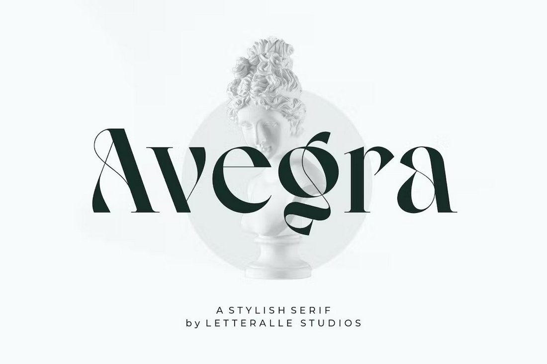 Avegra - Elegante Serifenschrift für Logos