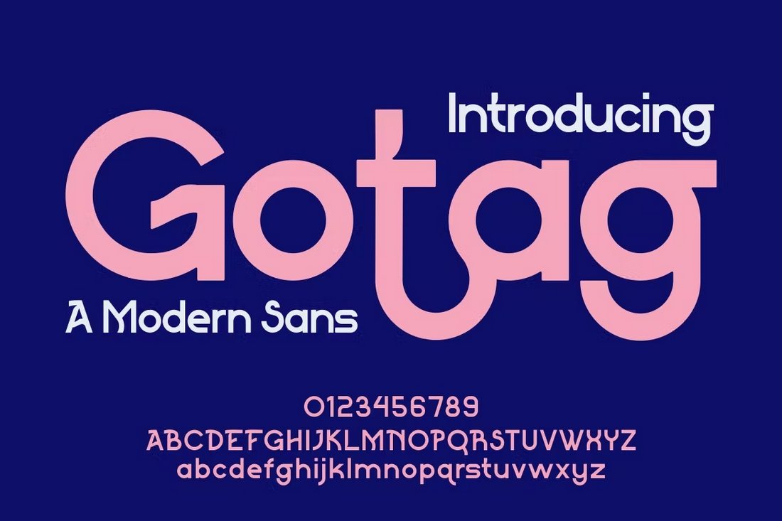 Gotag - Moderne Logo-Schriftart