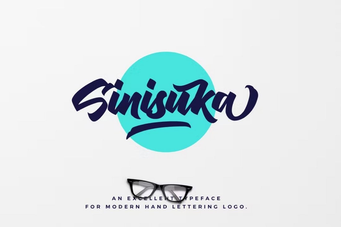 Sinisuka - Stilvolle Logo-Schriftart