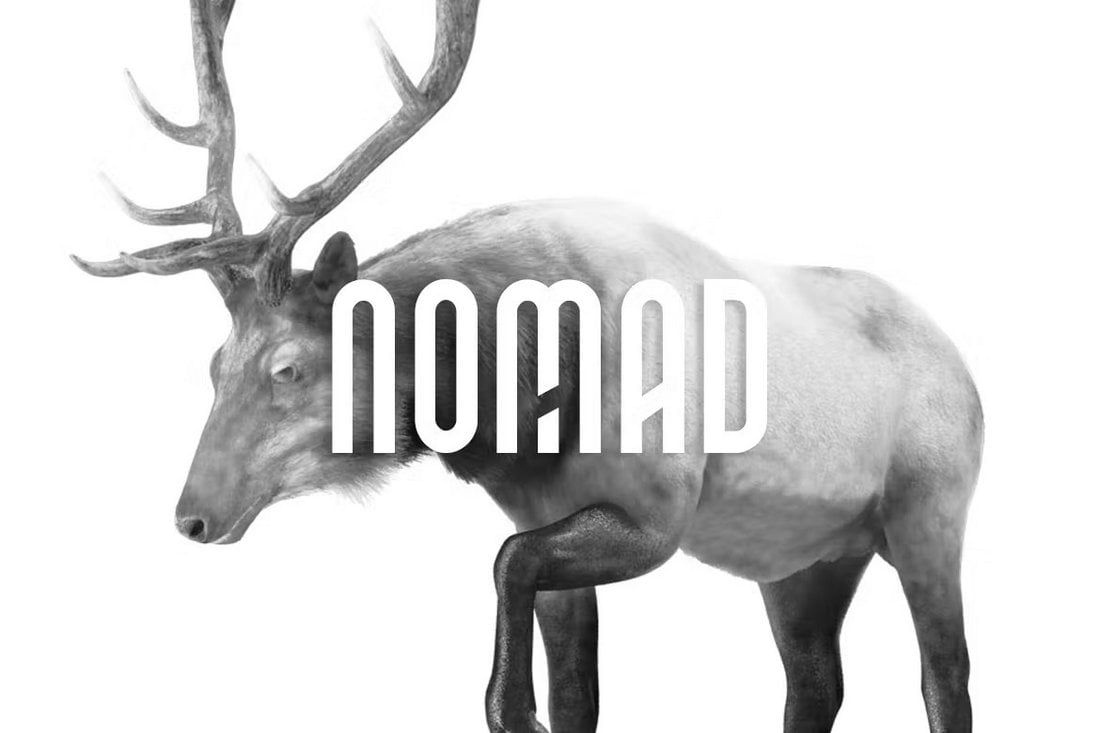 NOMAD - Elegante Logo-Schriftart