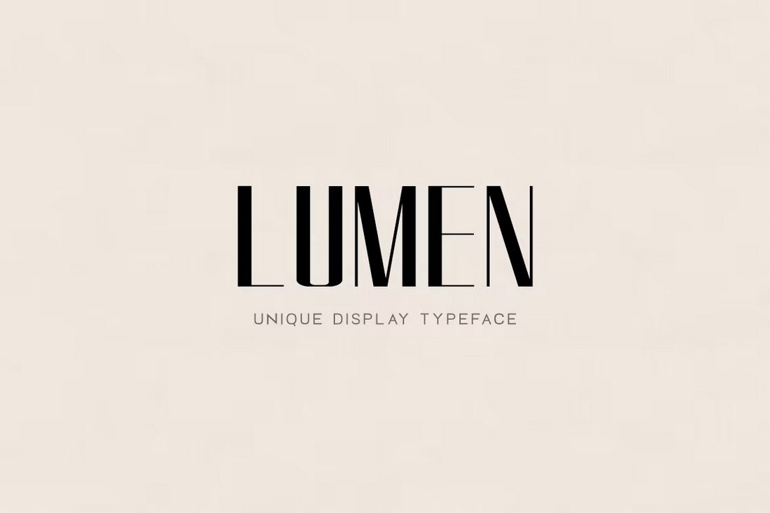 LUMEN - Einzigartige Logo-Schriftart