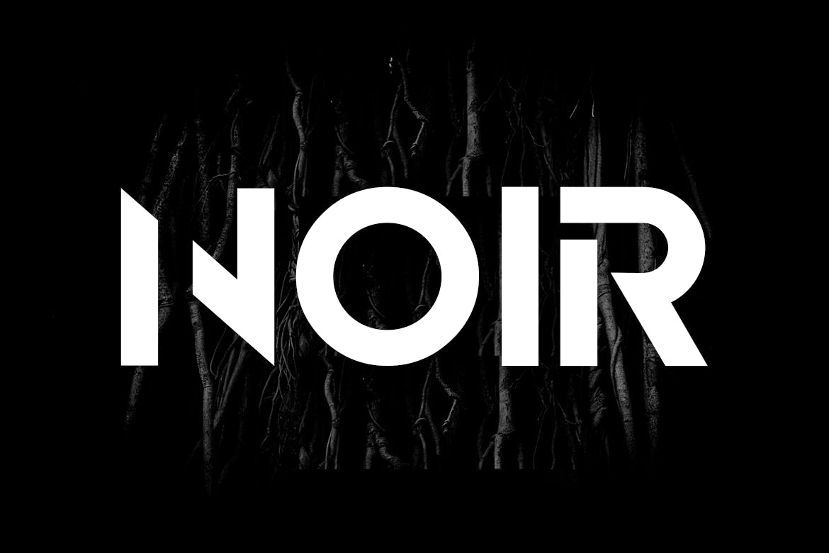 Noir - Einzigartige moderne Display-Logo-Schriftart