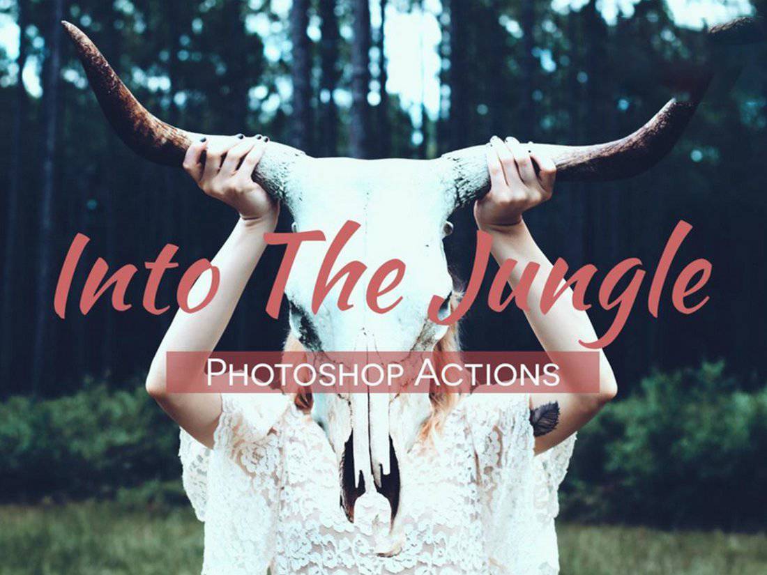In den Dschungel Photoshop-Aktionen