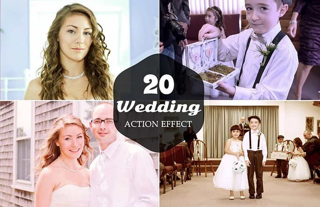20 Kostenlose Hochzeits-Photoshop-Aktionen