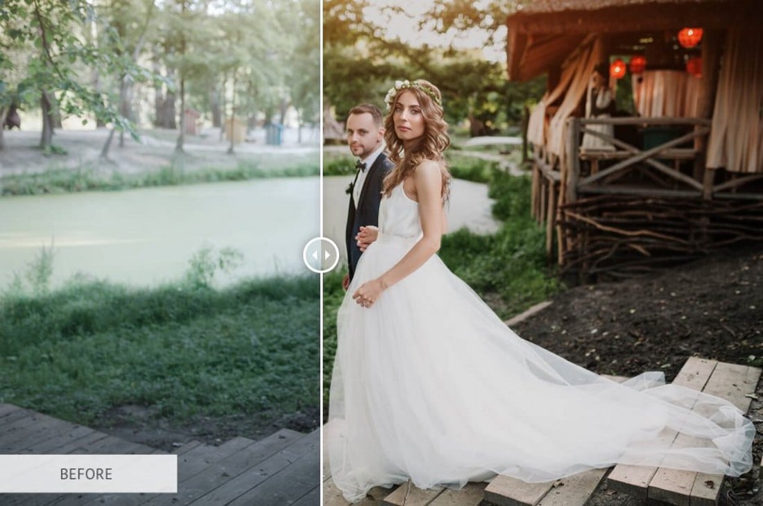 Kostenlose Hochzeitsfilter Photoshop-Aktion