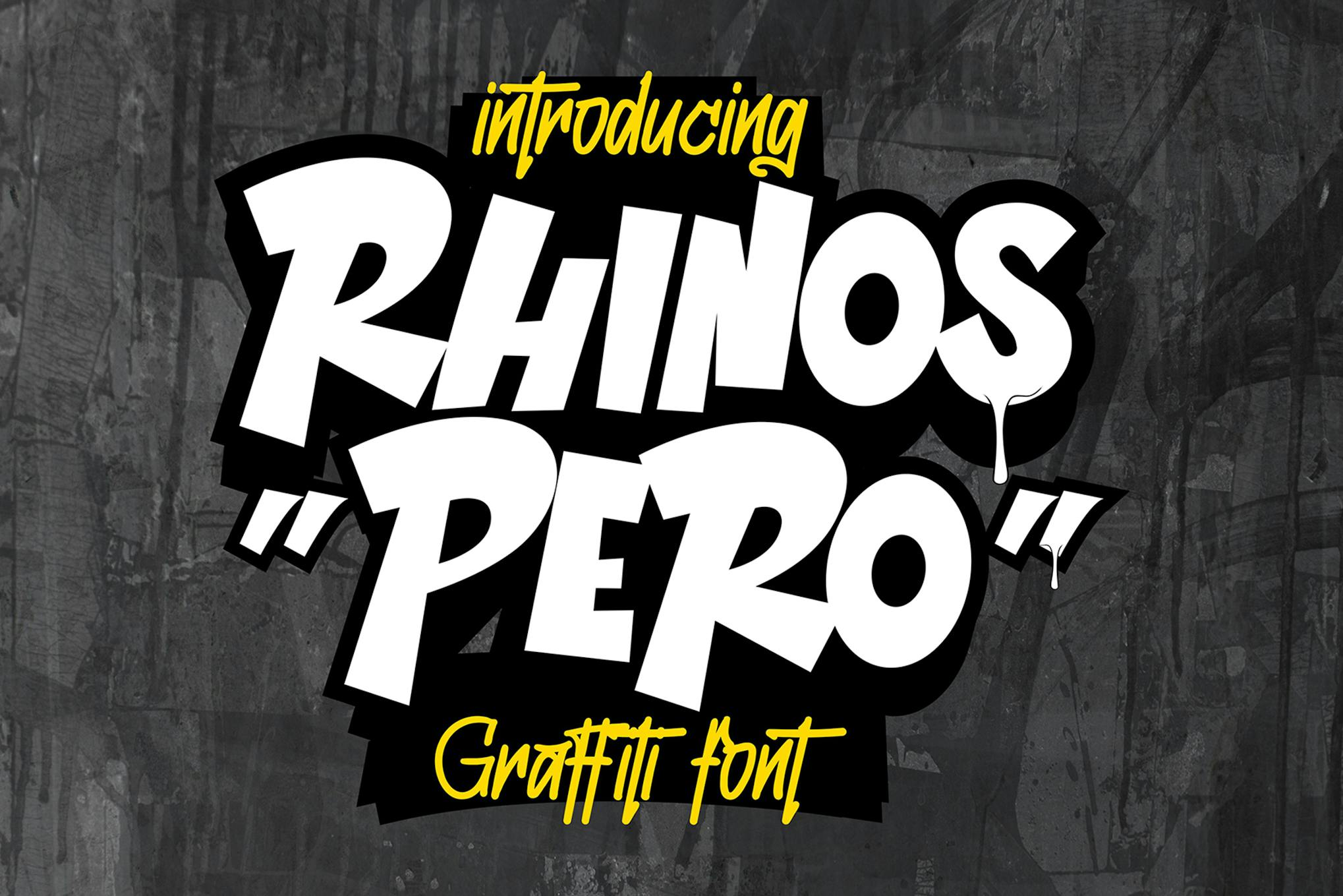 Rhinos Pero - Eigenwillige Graffiti-Schriftart