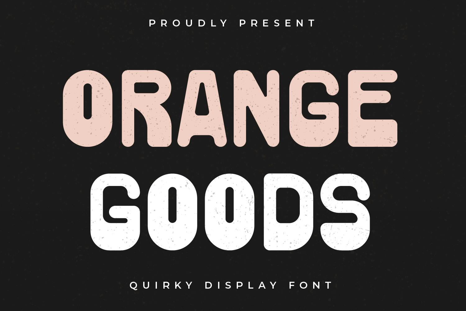 Orange Goods - Eigenwillige Display-Schriftart