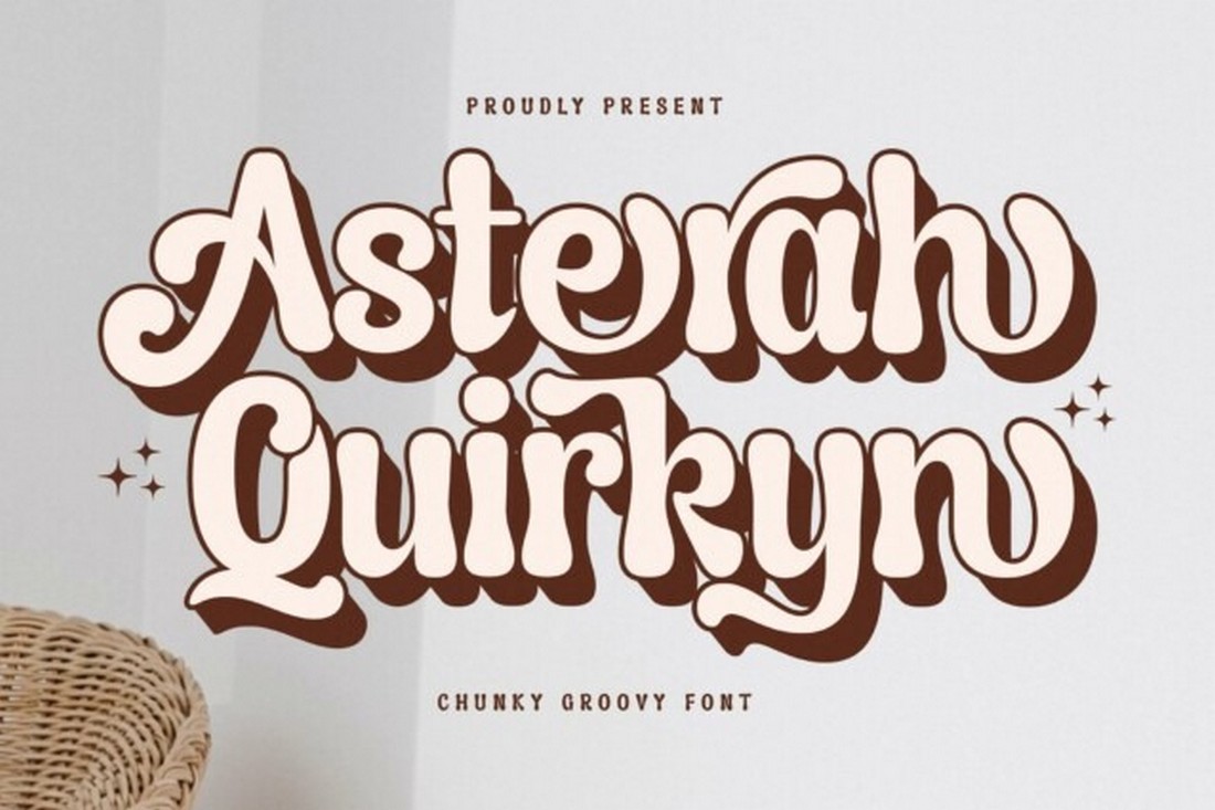 Asterah Quirkyn - Kostenlose eigenwillige Schriftart