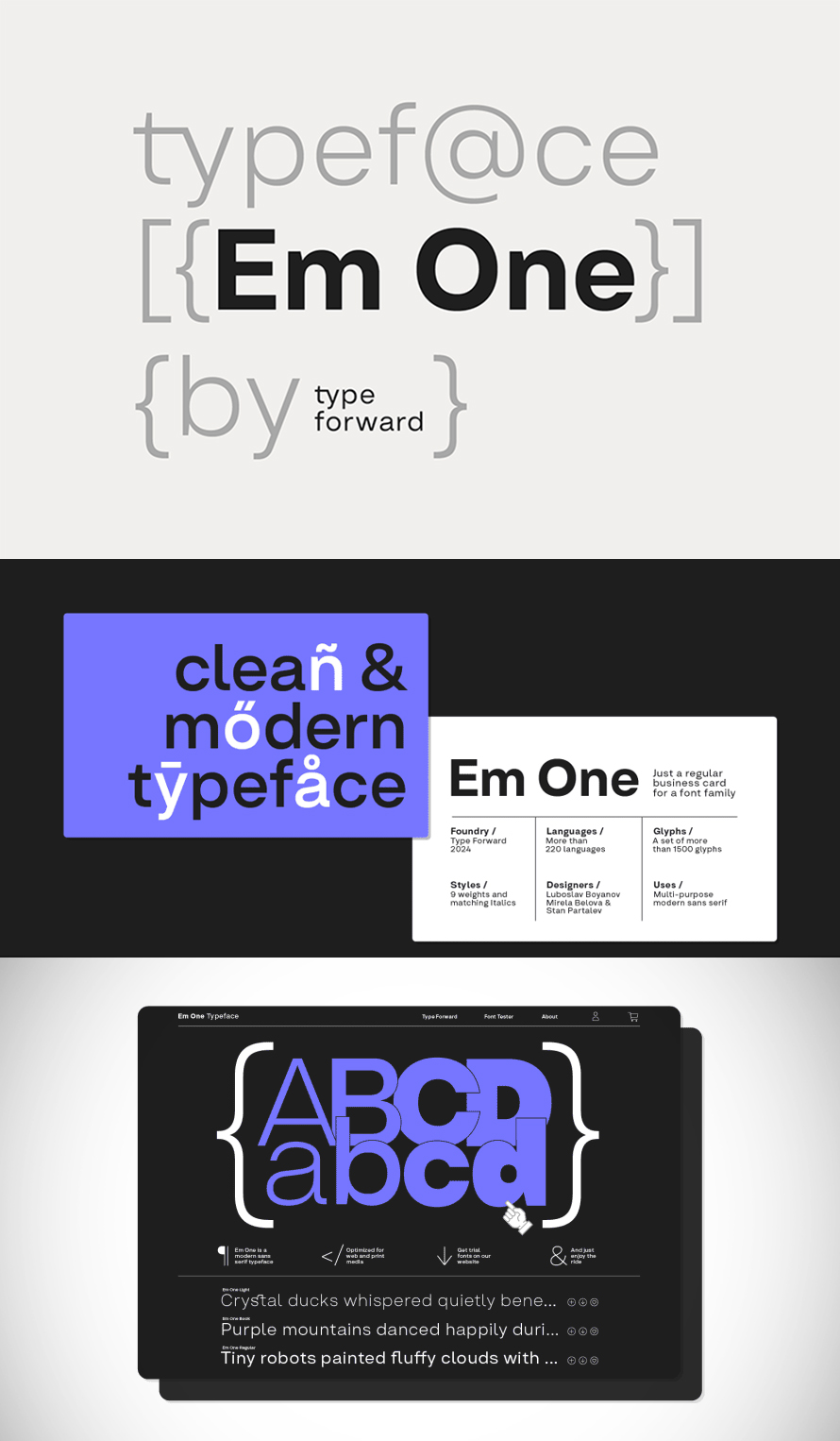 Em One Free Font