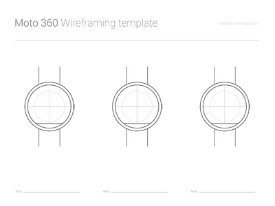 Moto 360 Wireframing-Vorlage