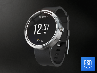 Kostenloses Moto 360 Mockup