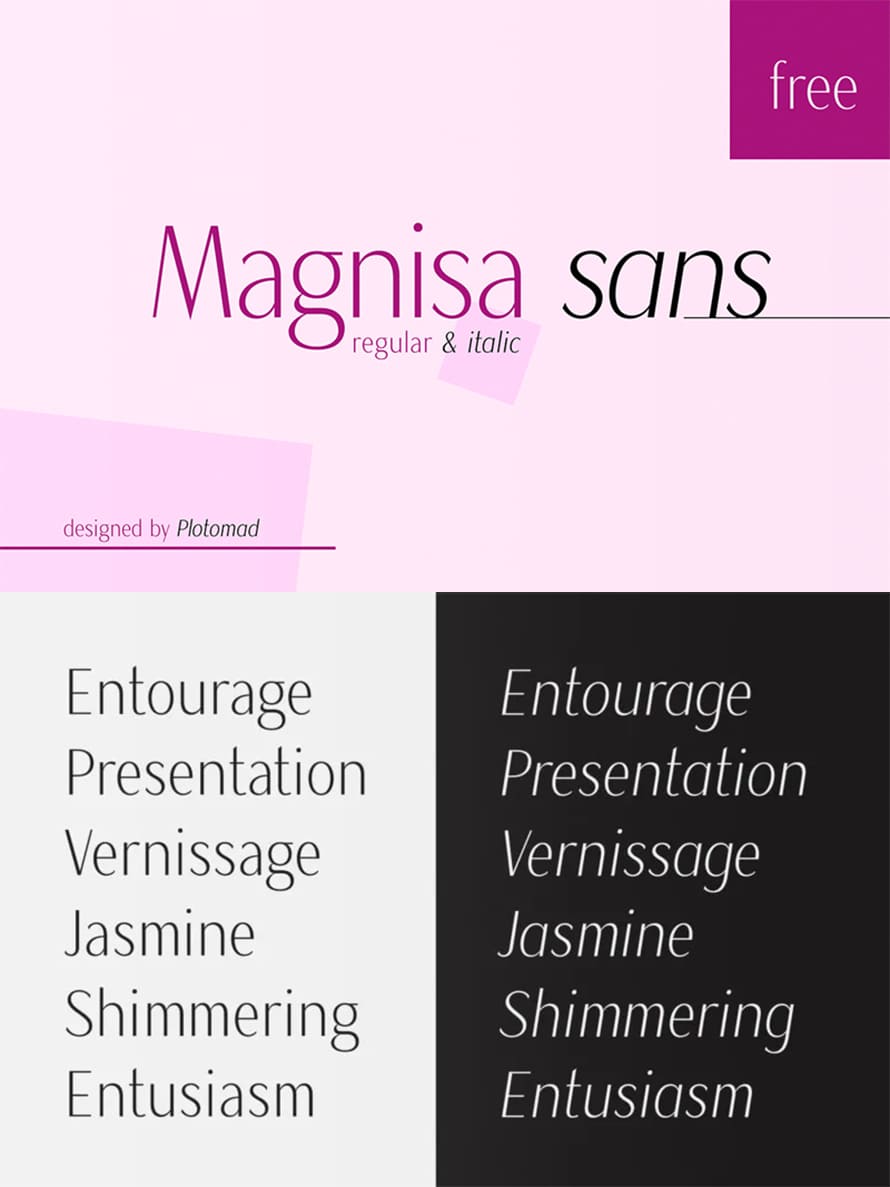 Magnisa Sans Free Font